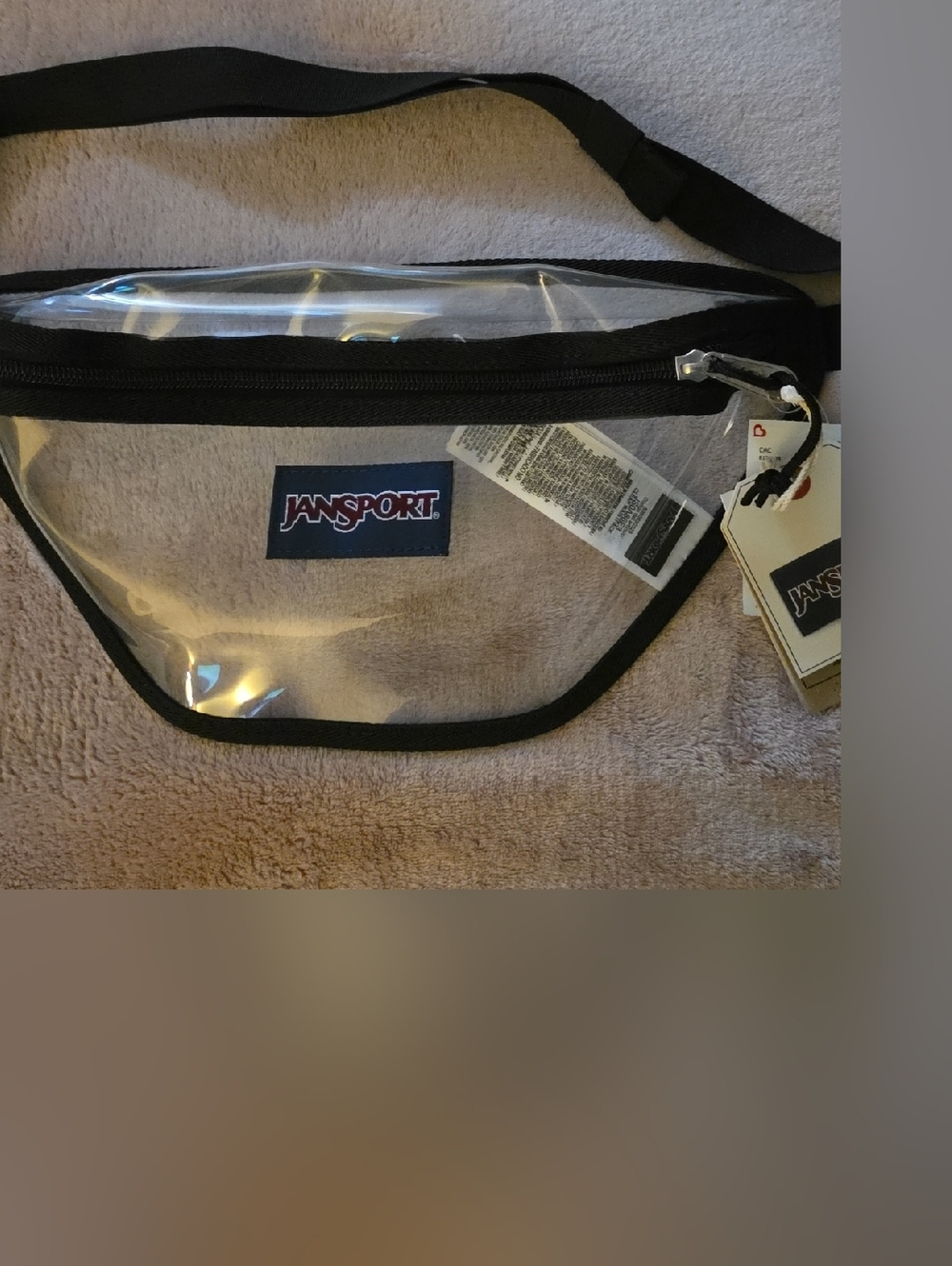 Jansport Clear Black-Trim Waist Pack